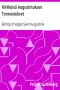 [Gutenberg 54559] • Kirkkoisä Augustinuksen Tunnustukset